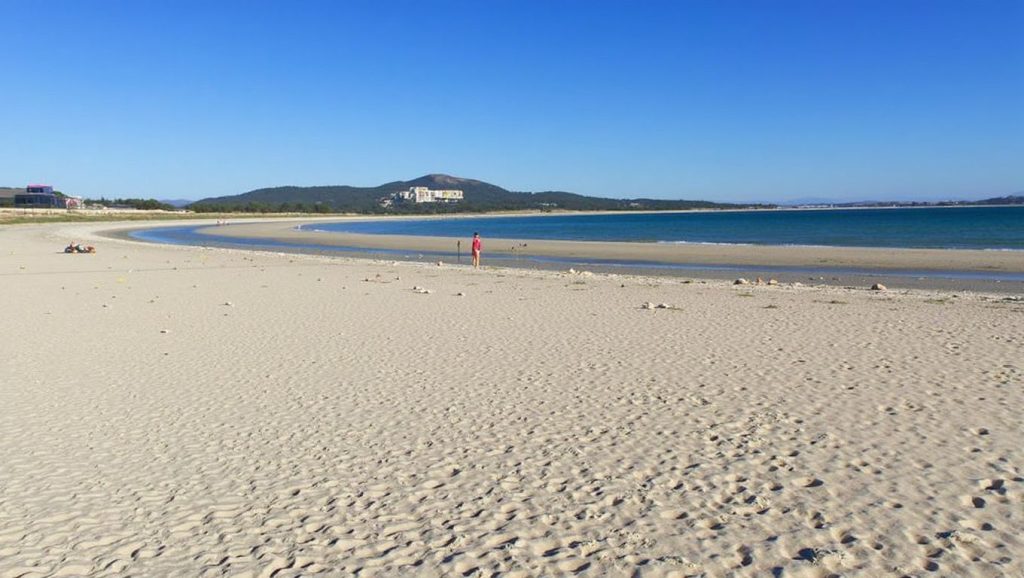Playa do Fradiño en Galicia, A Coruña