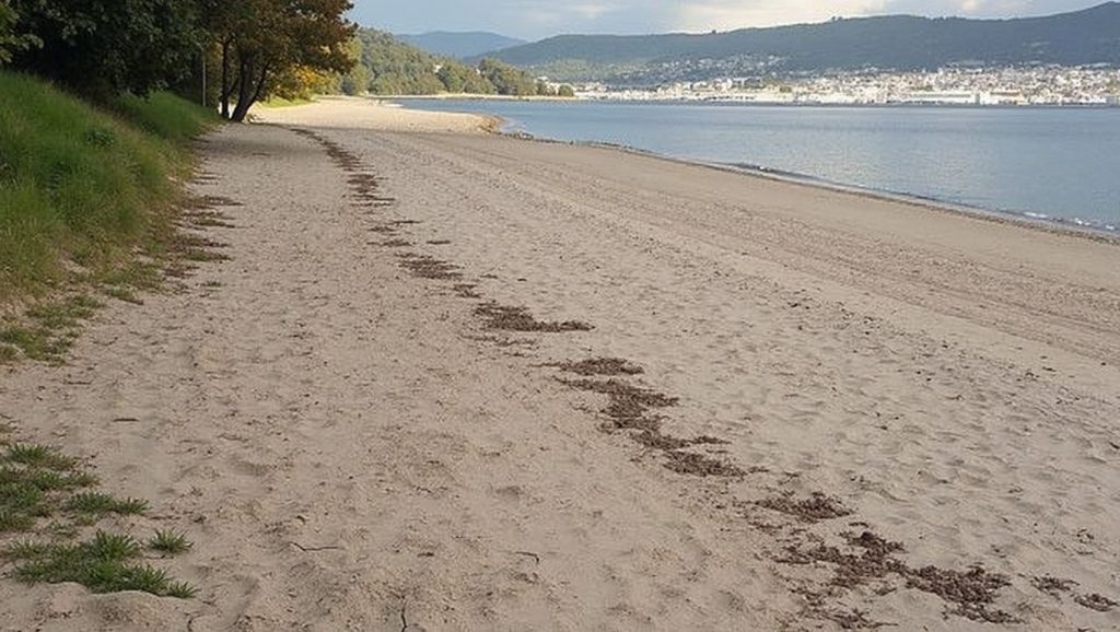 Aguas de Praia do Laño en Poio (Pontevedra)