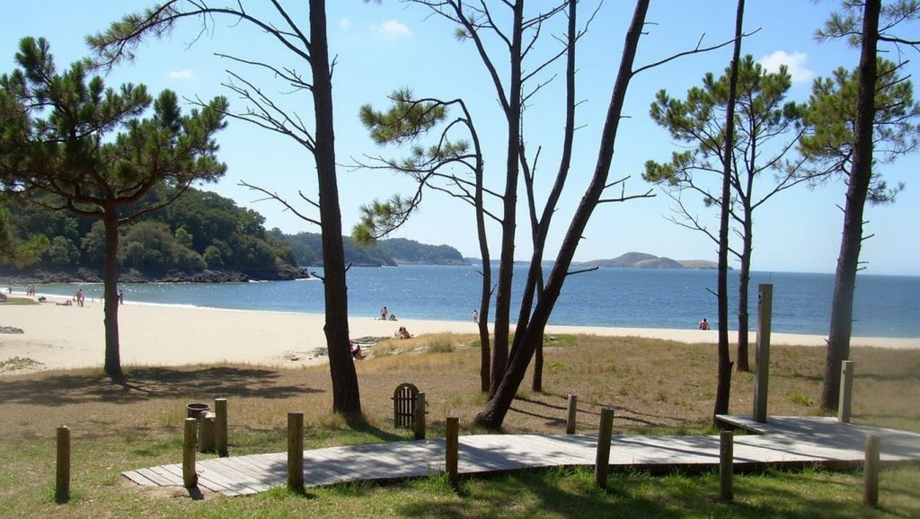 Entorno natural de Praia do Lago en A Coruña