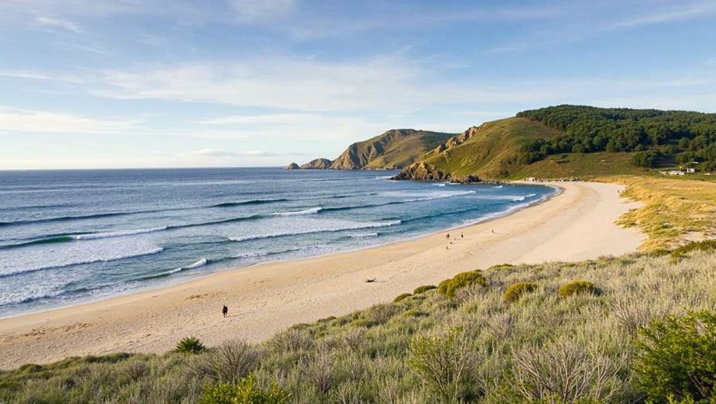 Panorámica de Praia do Mar de Fóra, A Coruña