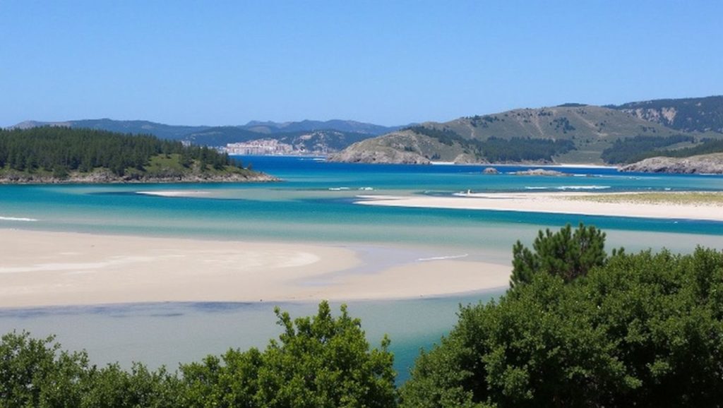 Panorámica de Praia do Medio, A Coruña