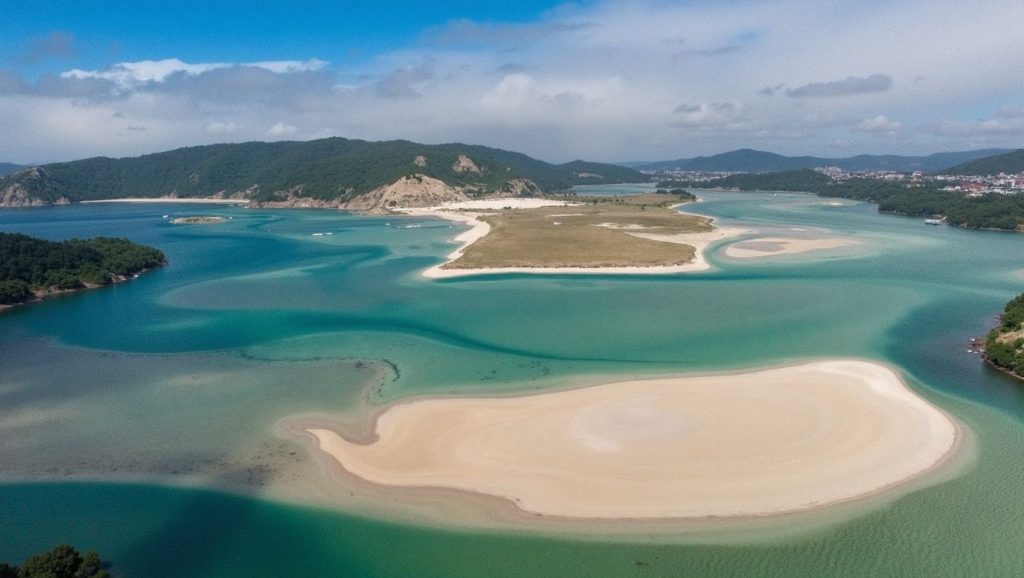 Aguas de Praia do Medio en Ponteceso (A Coruña)