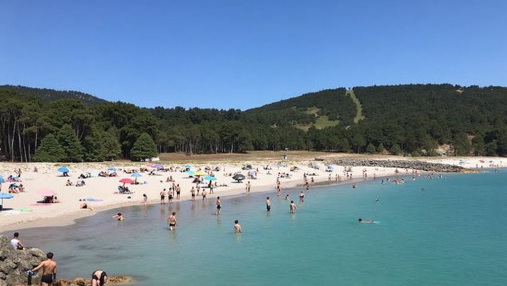 Entorno natural de Praia do Medio en A Coruña
