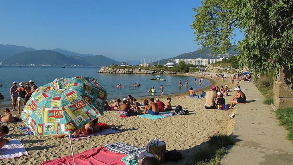 Panorámica de Praia do Mende, Pontevedra