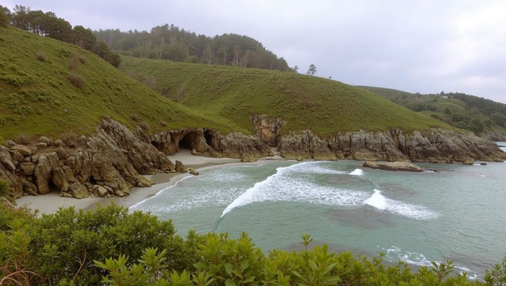 Panorámica de Praia do Morro, A Coruña