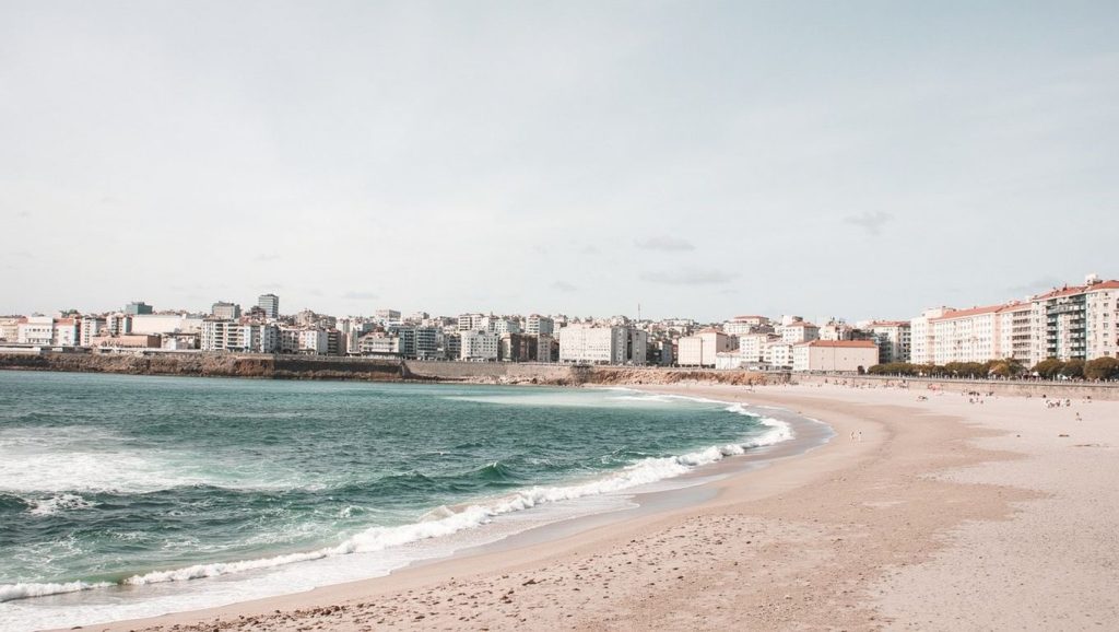 Aguas de Praia do Mouro en A Coruña (A Coruña)