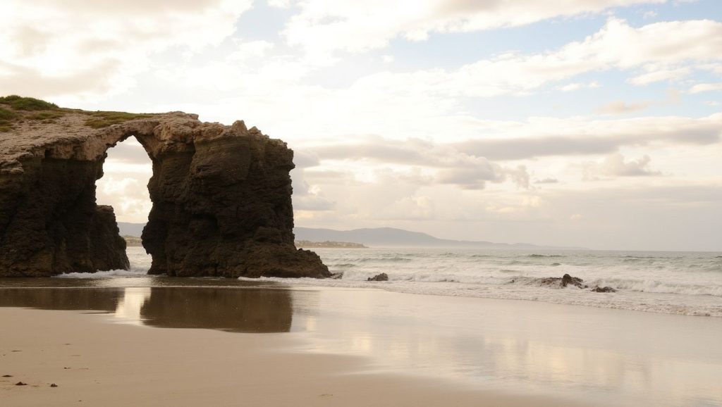 Aguas de Praia do Norte en Ribeira (Pontevedra)