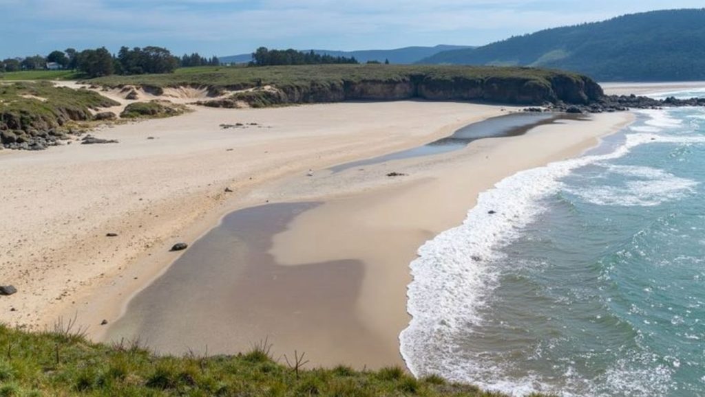 Panorámica de Praia do Olmo, A Coruña