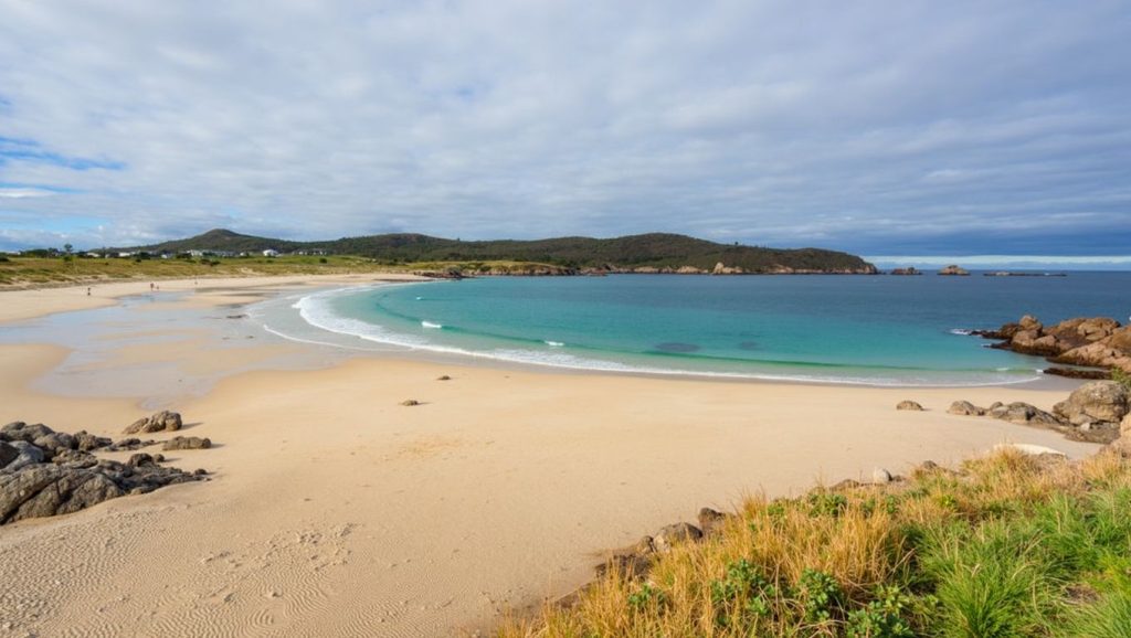 Aguas de Praia do Olmo en Ferrol (A Coruña)