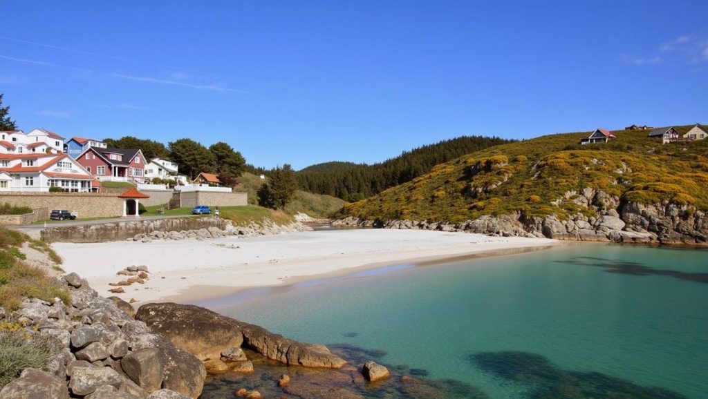 Aguas de Praia do Osmo en Ponteceso (A Coruña)