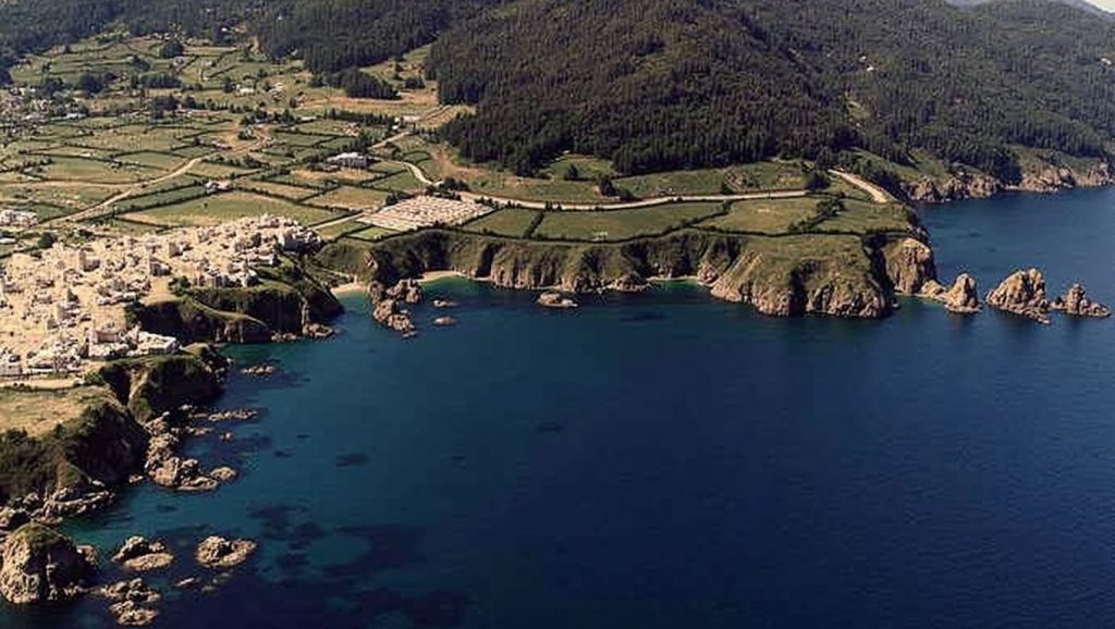 Aguas de Praia do Peiral en Cariño (A Coruña)