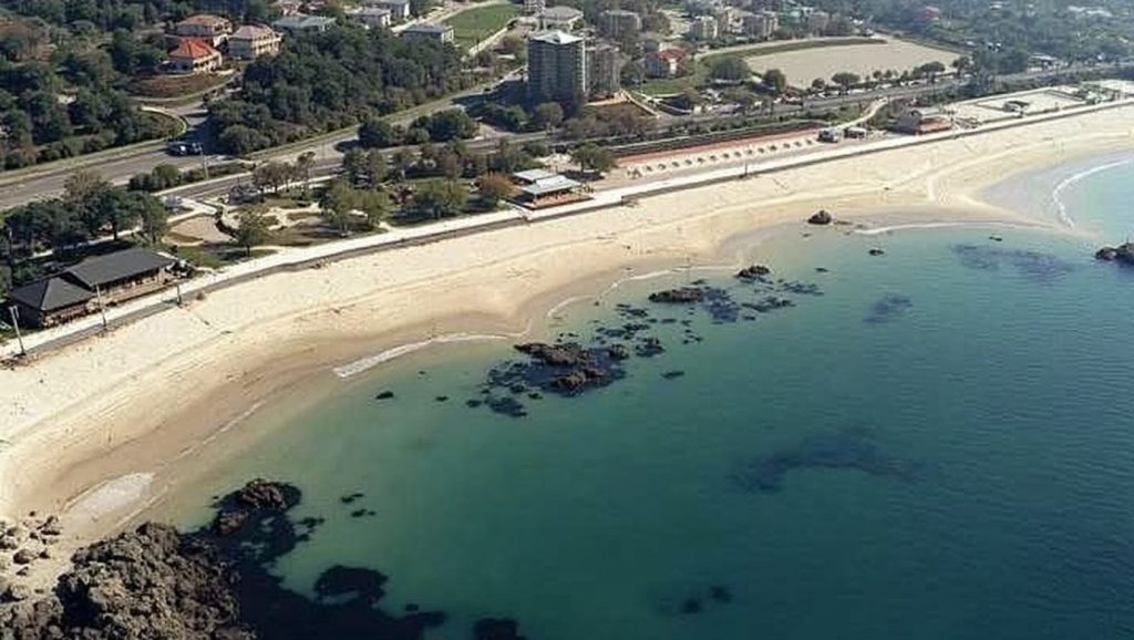 Panorámica de Praia do Pincho do Gato, Pontevedra