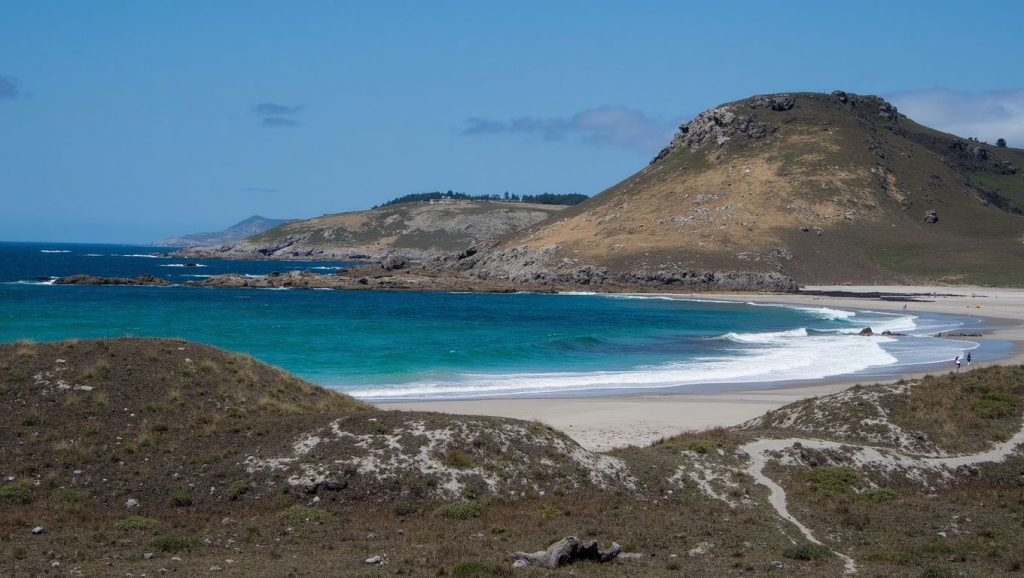 Vista general de Praia do Porrón, Galicia