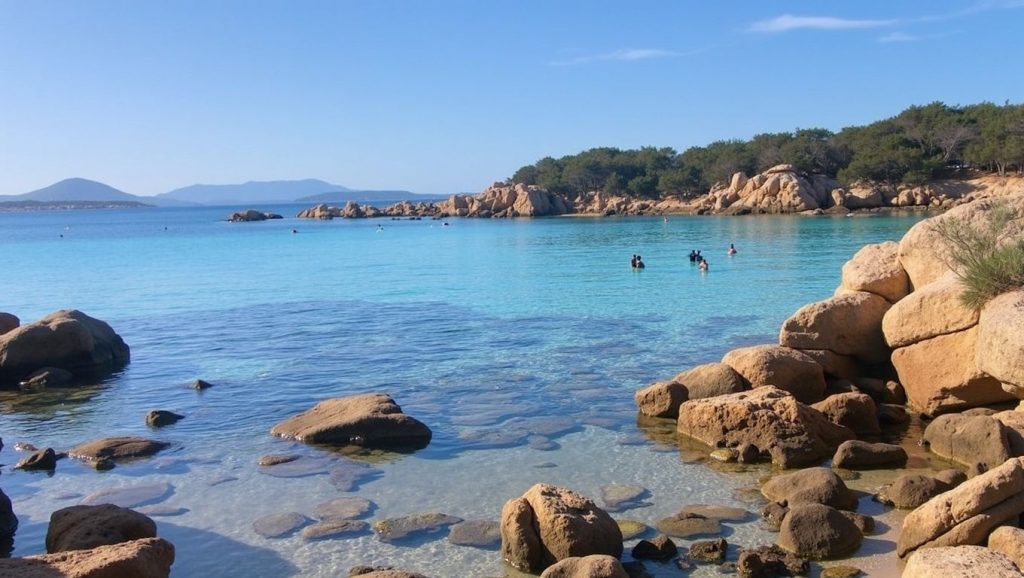 Ría y costa de Praia do Porto en Cervo, Lugo