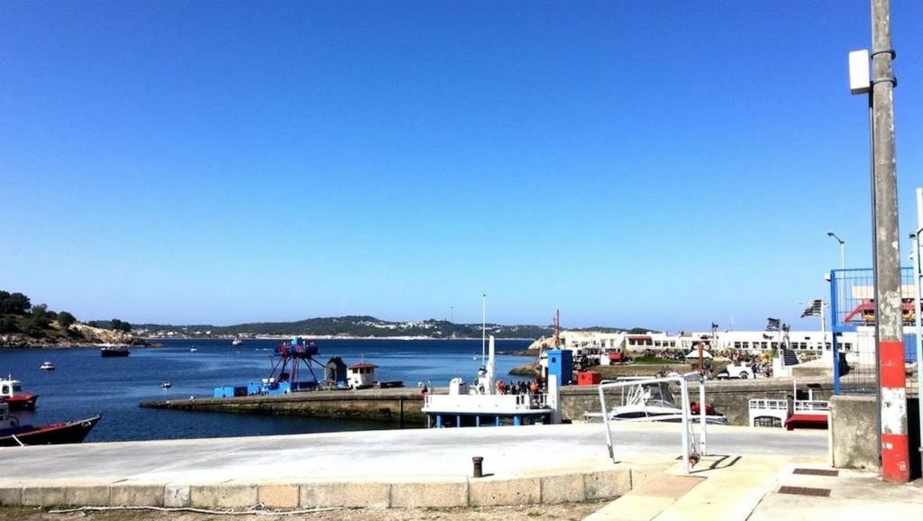 Panorámica de Praia do Porto de Meloxo, Pontevedra