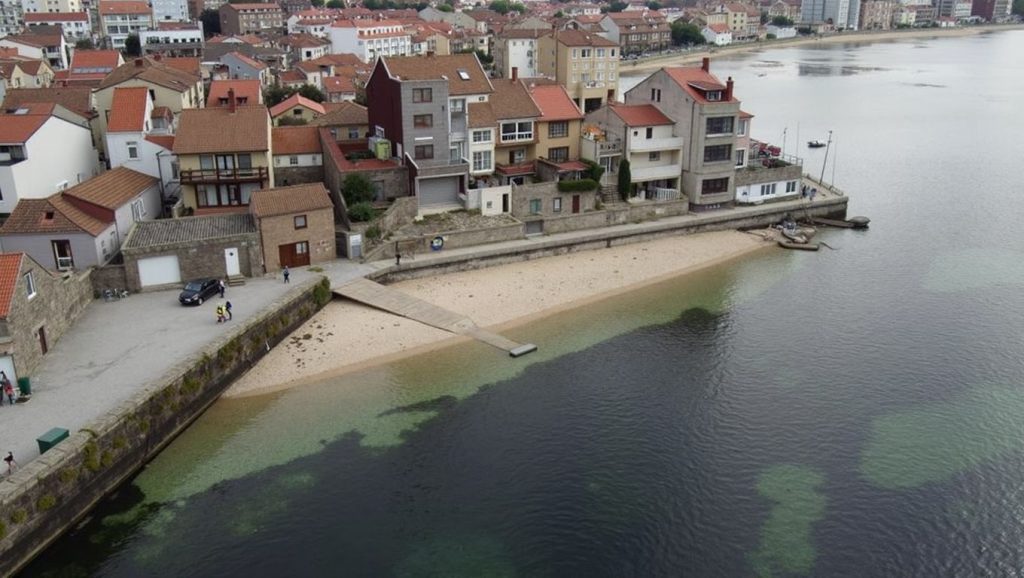 Vista general de Praia do Portugalete, Galicia