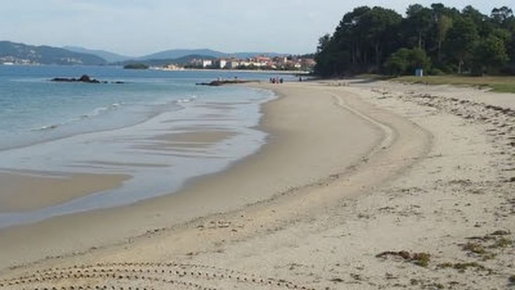 Textura de arena en do Pozo do Mar, Galicia, A Coruña
