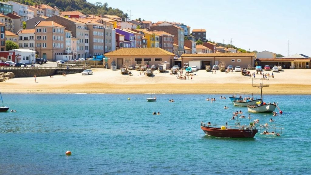 Aguas de Praia do Puntal en A Guarda (Pontevedra)