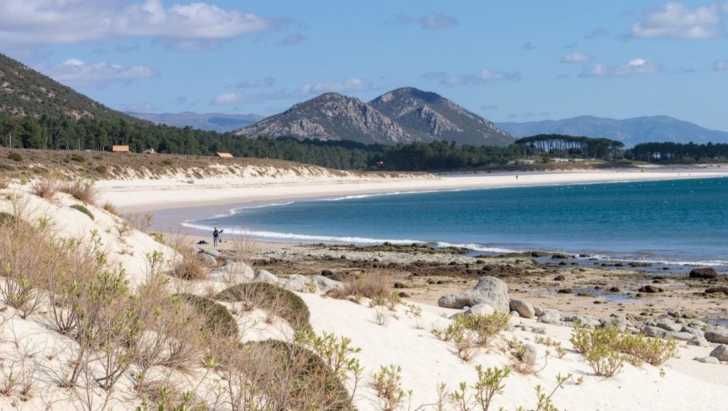 Aguas de Praia do Rego da Auga en Carnota (A Coruña)