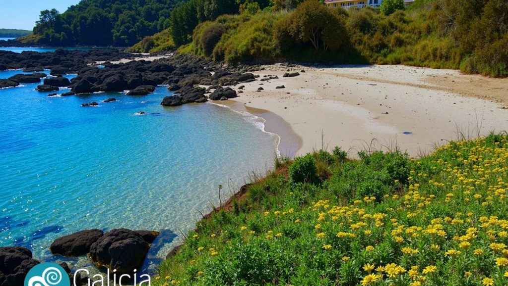 Entorno natural de Praia do Rego da Porta en Pontevedra