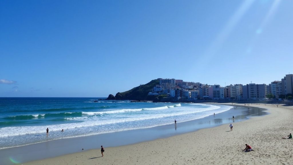 Panorámica de Praia do Riás, A Coruña