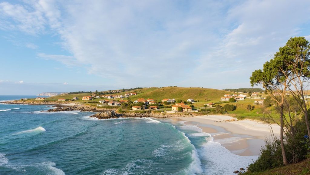 Aguas de Praia do Riás en Malpica de Bergantiños (A Coruña)