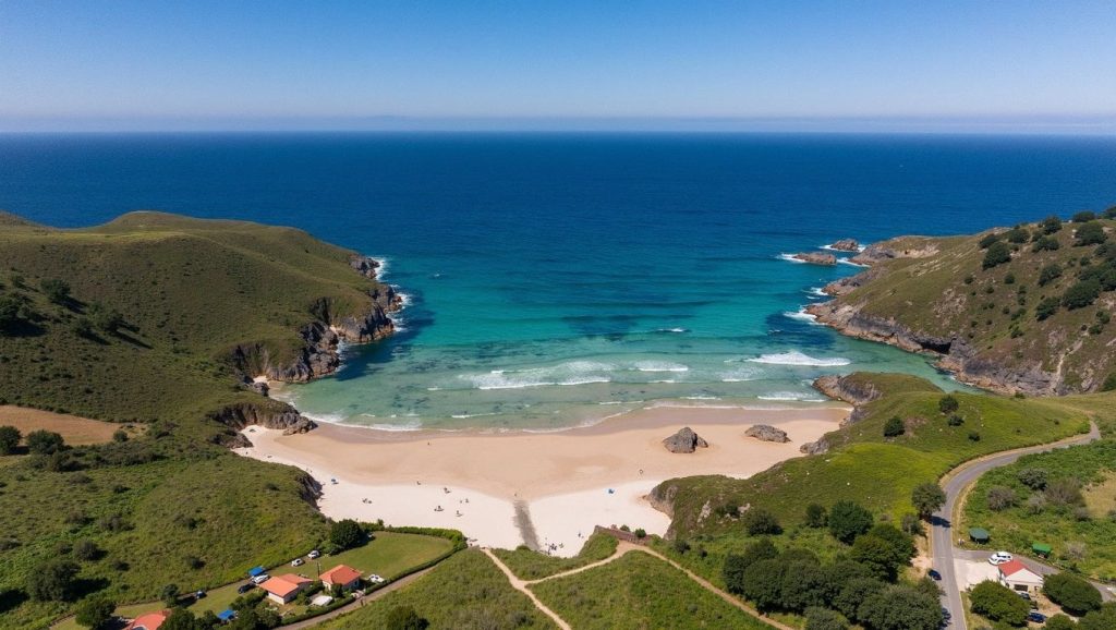 Panorámica de Praia do Rodo, A Coruña