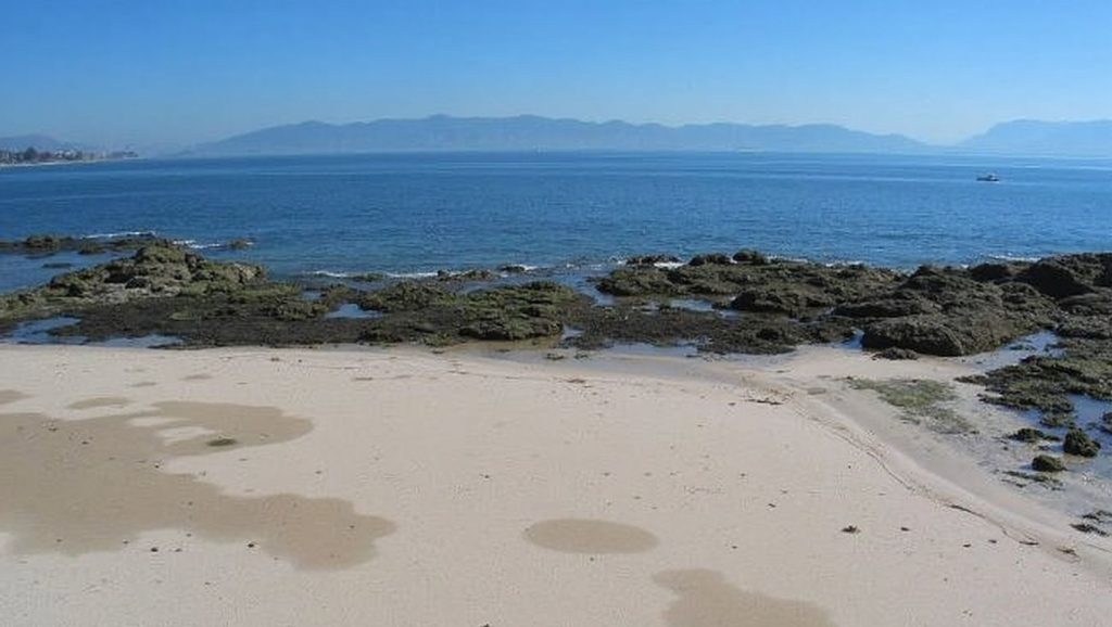 Panorámica de Praia do Salgueirón, Pontevedra