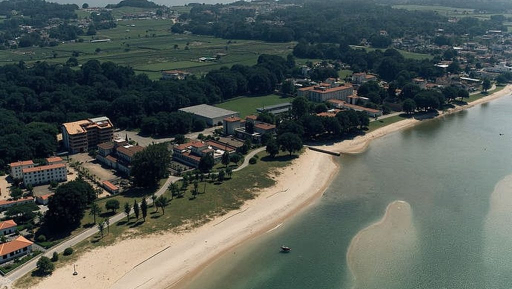 Vista de Praia do Saltiño en Boiro, A Coruña