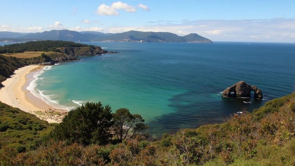 Panorámica de Praia do Sarridal, Lugo