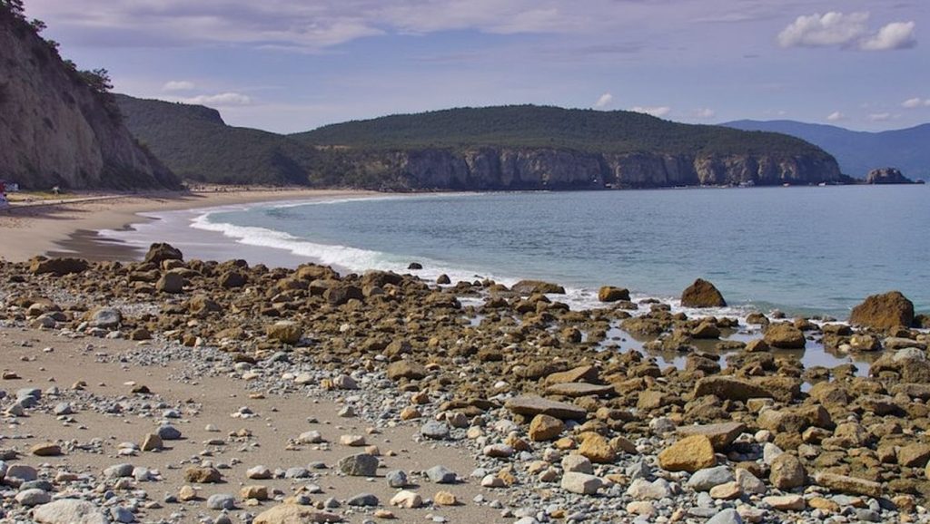 Ría y costa de Praia do Sarridal en Ortigueira, Lugo