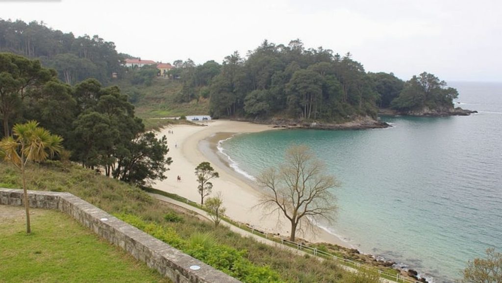 Entorno natural de Praia do Serral en Pontevedra
