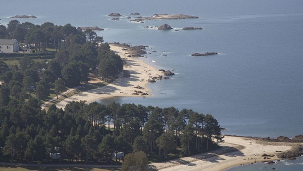 Playa de Praia do Terrón, Galicia, costa de A Coruña