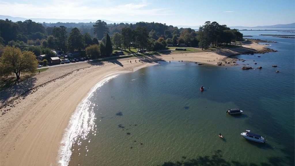 Panorámica completa de Praia do Terrón, playa de Galicia