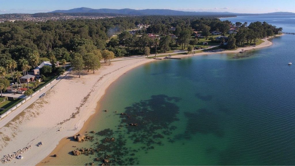 Vista general de Praia do Terrón, Galicia