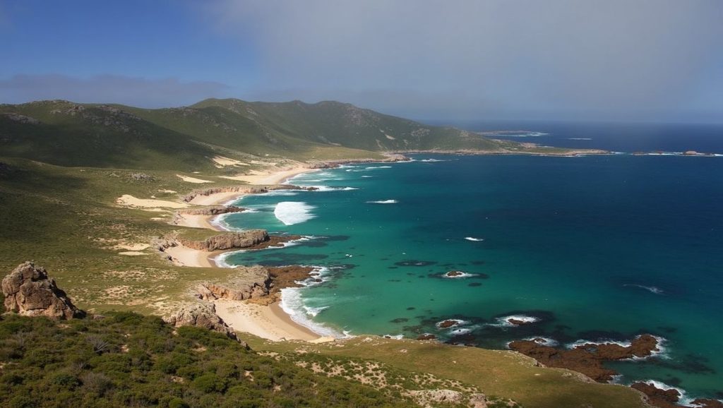 Panorámica de Praia do Trece, A Coruña
