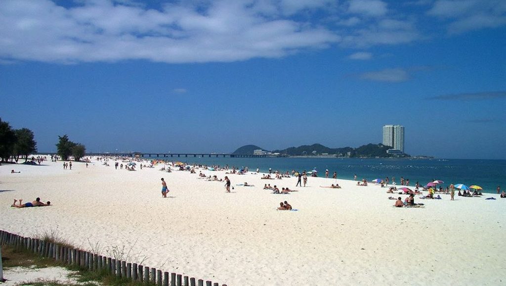 Playa do Vao do Norte desde la arena, Galicia, A Coruña