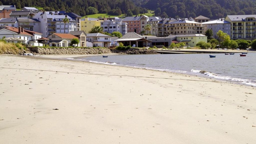 Aguas de Praia do Vicedo Vello en O Vicedo (Lugo)