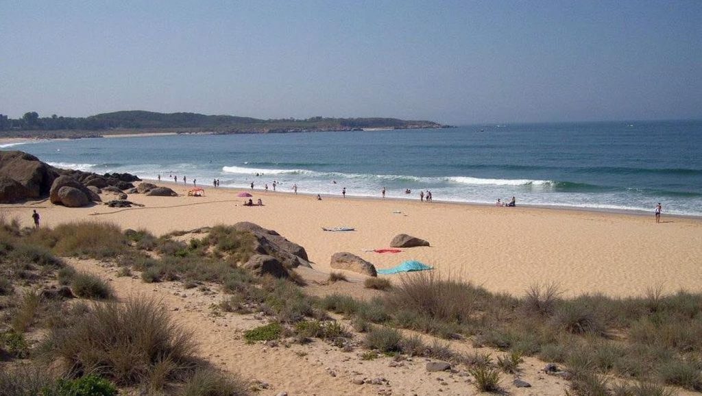 Vista de Praia do Vilar desde la orilla, Ribeira
