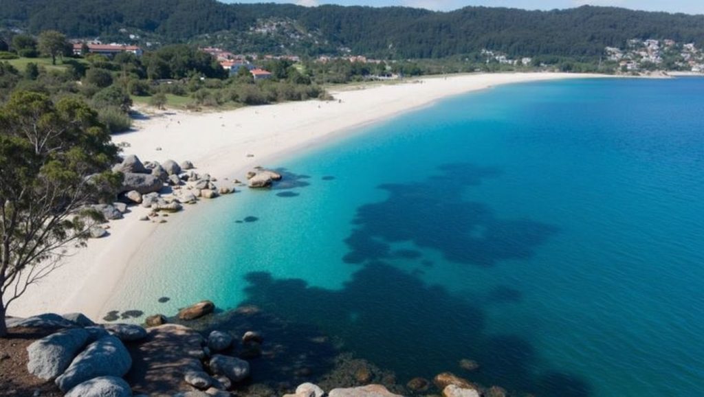 Panorámica de Praia dos Alemáns, Pontevedra