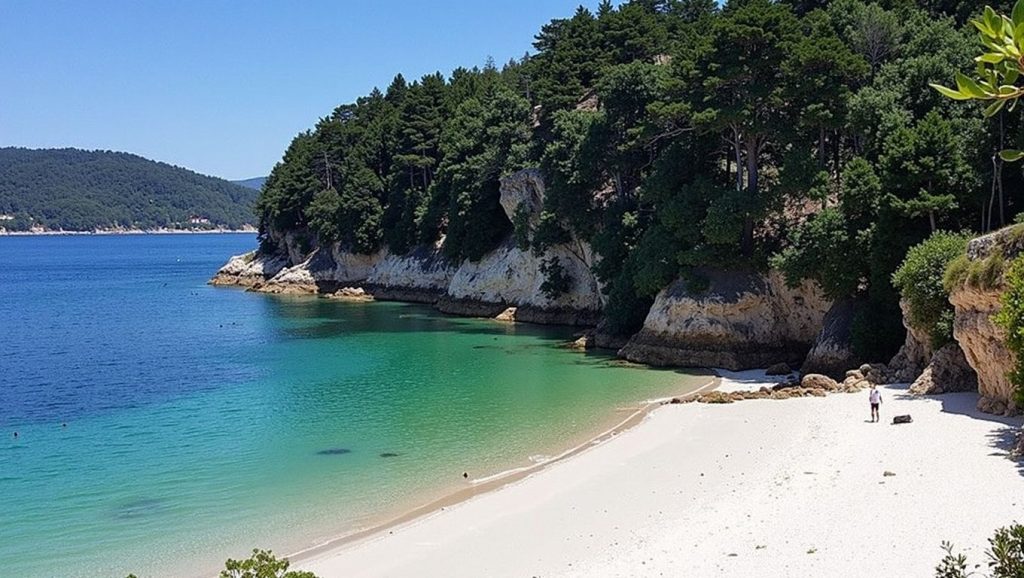 Entorno natural de Praia dos Cabalos en A Coruña