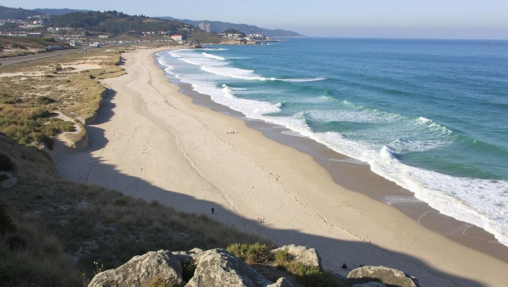 Aguas de Praia dos Cacheiros en Arteixo (A Coruña)