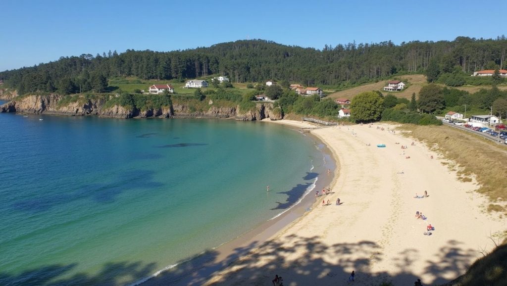 Panorámica de Praia dos Castelos, Lugo