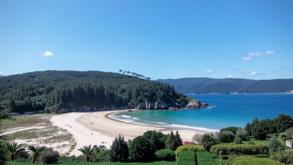 Ría y costa de Praia dos Castelos en O Vicedo, Lugo