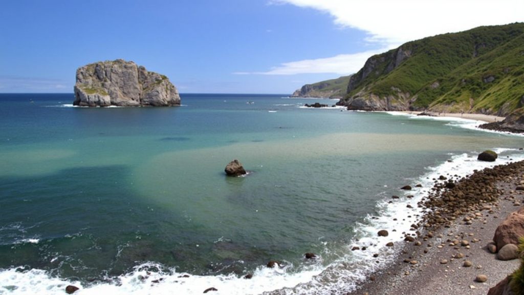 Costa de Praia dos Contrabandistas en Ribeira, Pontevedra