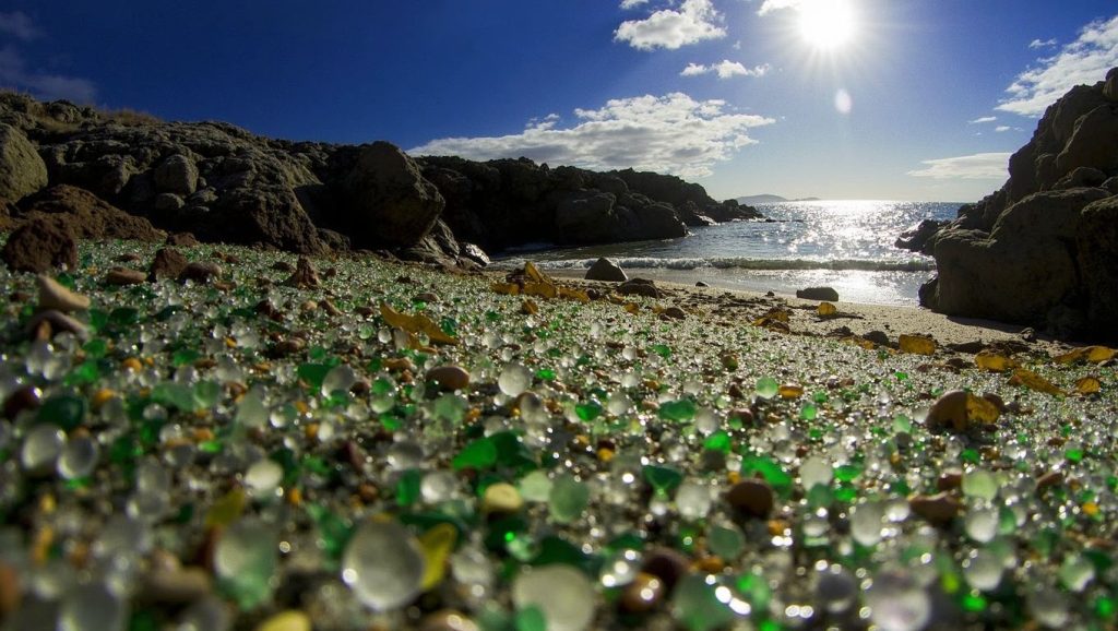 Aguas de Praia dos Cristais en Laxe (A Coruña)