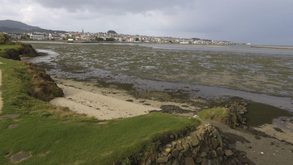 Entorno natural de Praia dos Fondás en Lugo