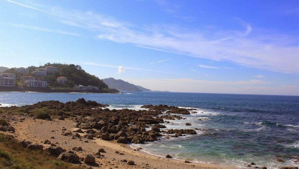 Entorno natural de Praia dos Frades en Pontevedra