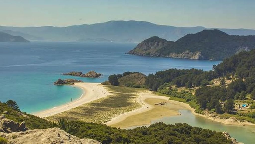 Panorámica de Praia dos Gatos, A Coruña