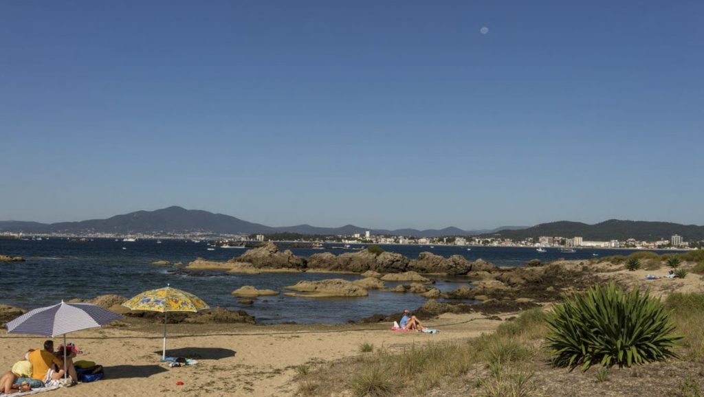 Praia dos Petóns en A Illa de Arousa (Pontevedra)